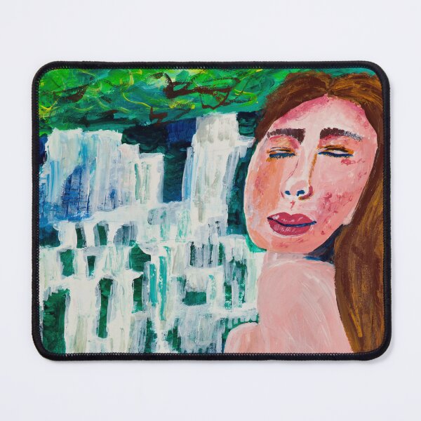 Item preview, Girl at Waterfall designed and sold by JDLPaintings.