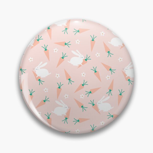 Item preview, Bunny and Carrot Pattern Pink Orange designed and sold by Insvy Design Studio.
