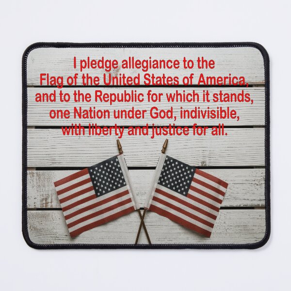 Item preview, Pledge of Allegiance: America, USA, patriot, patriotic, decor, accent piece, gift idea designed and sold by Becky Hunter.