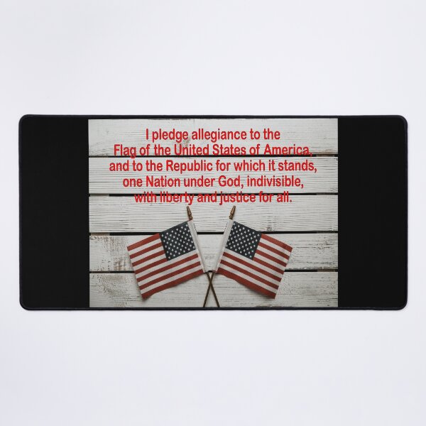 Item preview, Pledge of Allegiance: America, USA, patriot, patriotic, decor, accent piece, gift idea designed and sold by Becky Hunter.