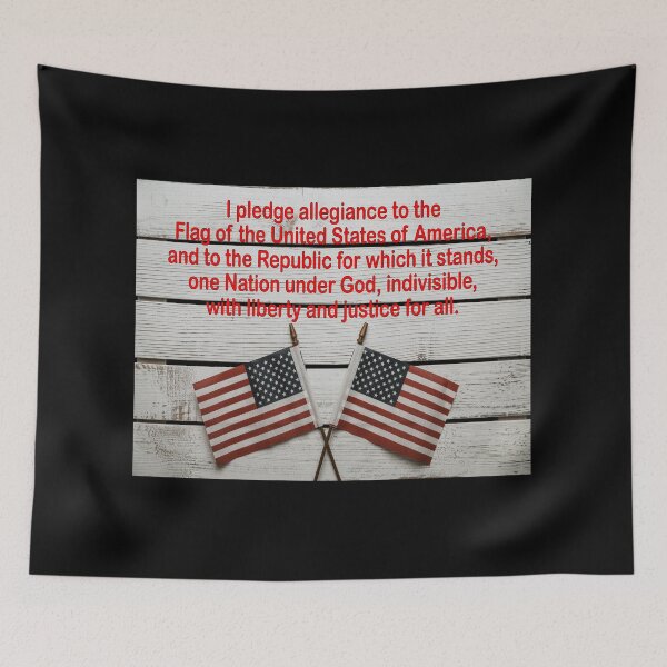 Item preview, Pledge of Allegiance: America, USA, patriot, patriotic, decor, accent piece, gift idea designed and sold by Becky Hunter.
