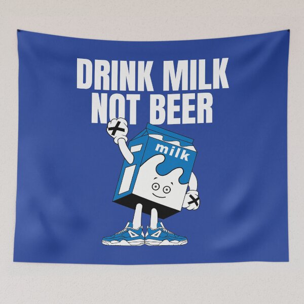 Item preview, Straight Edge T-shirt Drink Milk Not Beer Hardcore Punk designed and sold by xpelawix.