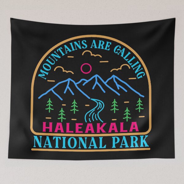 Item preview, Haleakala national park - line art designed and sold by Nature-mark.