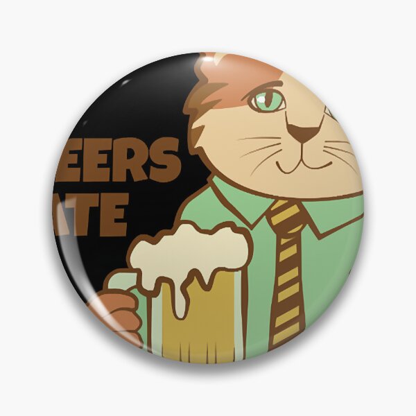 Item preview, Cheers Mate Cat and Beer  designed and sold by LindaJenni8671.
