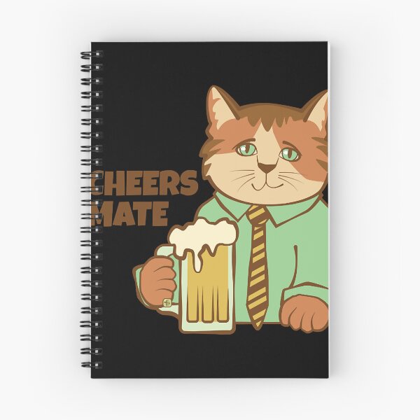 Item preview, Cheers Mate Cat and Beer  designed and sold by LindaJenni8671.