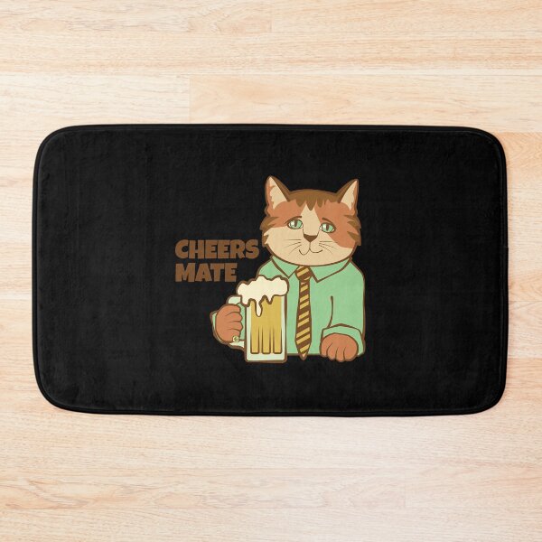 Item preview, Cheers Mate Cat and Beer  designed and sold by LindaJenni8671.