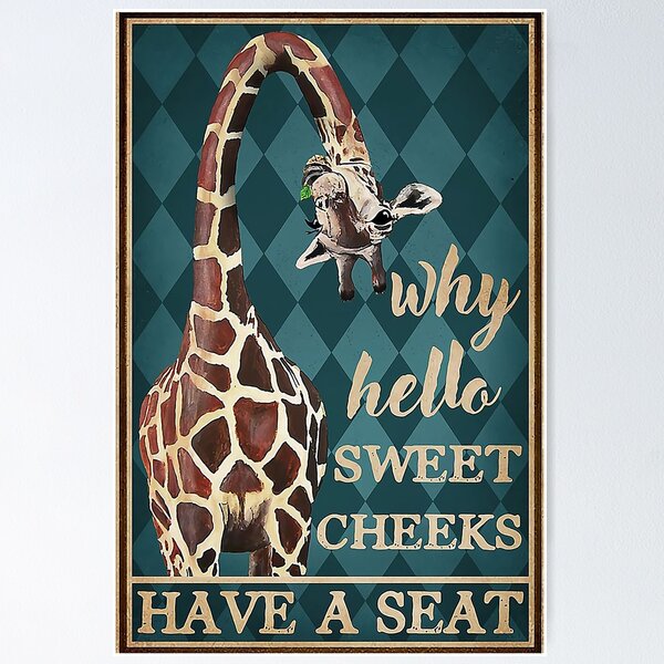 Donkey Gray - Why Hello Sweet Cheeks Have A Seat Canvas Frames 16X20 Poster  18X24 All Size Hi