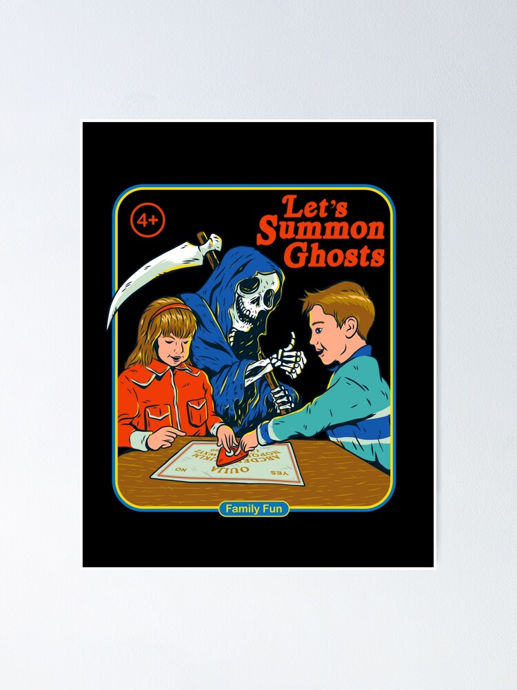 "Lets Summon Ghost Basic Novelty Graphics Female For Men" Poster for