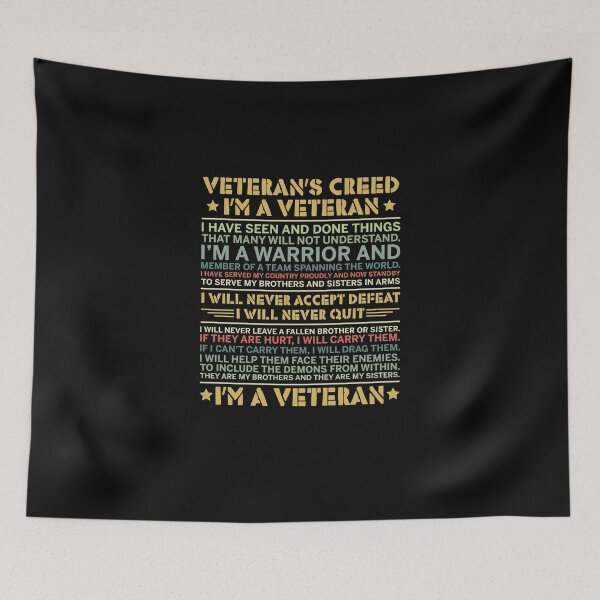 Item preview, Veterans Creed designed and sold by MemasStore23.