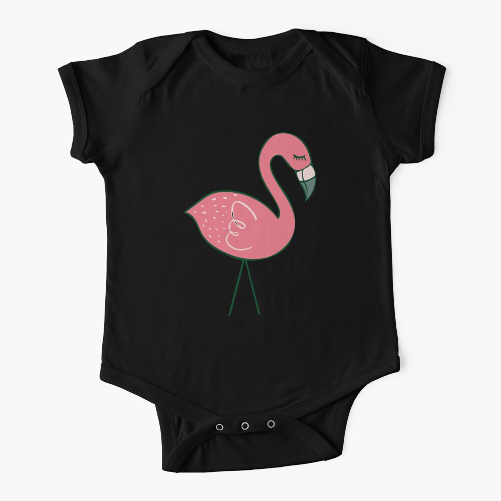 Camping Flamingos Babystrampler