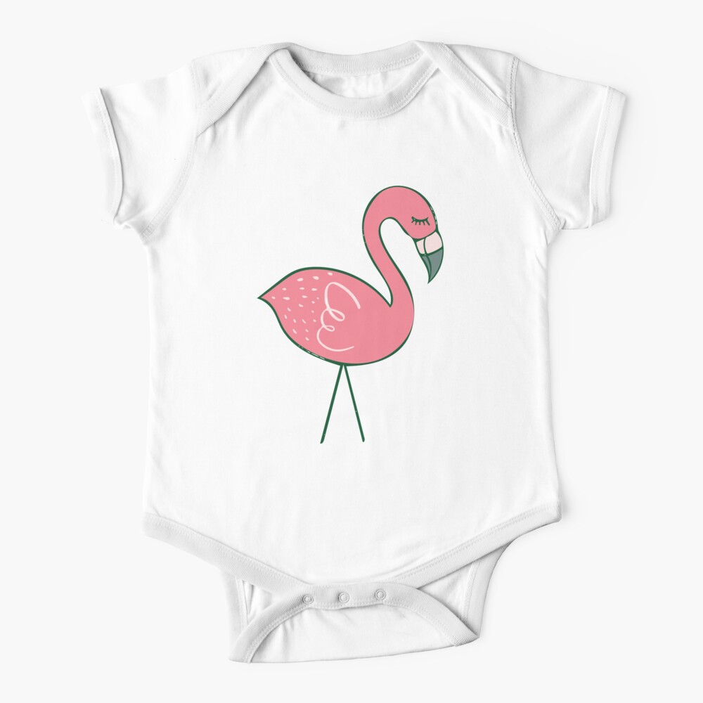 Camping Flamingos Babystrampler