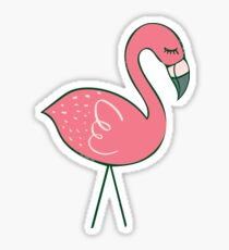 Campingplatz Flamingos Sticker