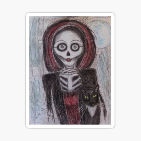 Portrait of a Ghost Sticker