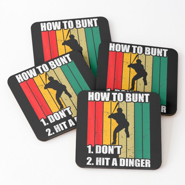 Item preview, How To Bunt 1 Dont 2 Hit A Dinger Mom Dad Men Women Funny  designed and sold by terrycar.