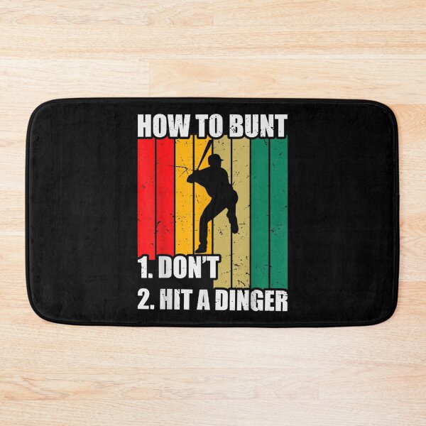 Item preview, How To Bunt 1 Dont 2 Hit A Dinger Mom Dad Men Women Funny  designed and sold by terrycar.