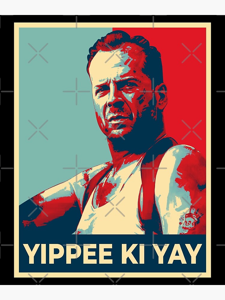 Póster «Retrato retro del arte pop de Yippee Ki Yay» de