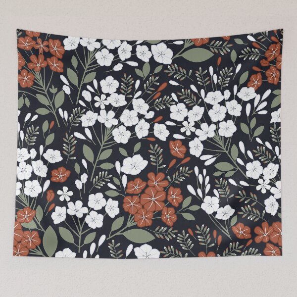 Item preview, Plumbago Flower Pattern designed and sold by Insvy Design Studio.