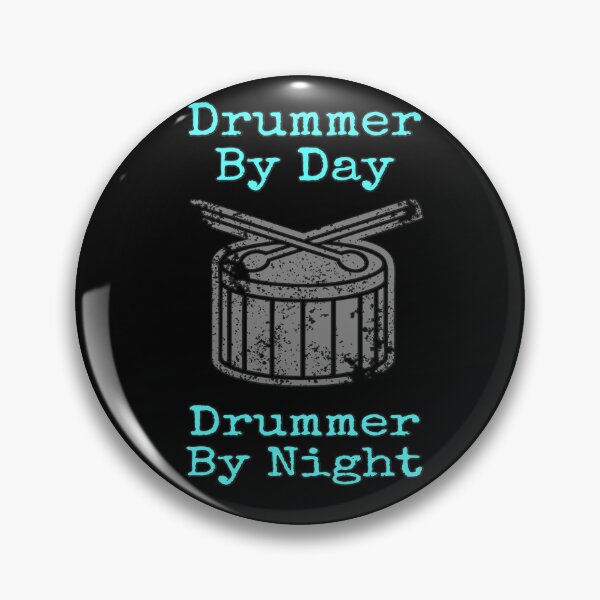 Item preview, Drummer by day, drummer by night - a drumming music design designed and sold by MAD-STREETWEAR.