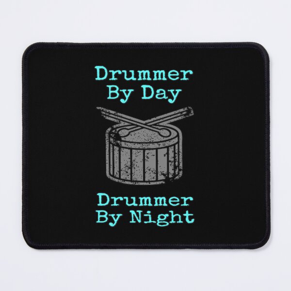 Item preview, Drummer by day, drummer by night - a drumming music design designed and sold by MAD-STREETWEAR.