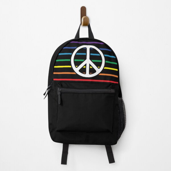 Item preview, Rainbow Peace Sign Flag Symbol designed and sold by LucentJourneys.