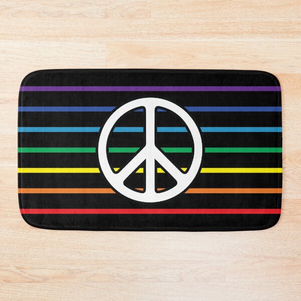 Item preview, Rainbow Peace Sign Flag Symbol designed and sold by LucentJourneys.