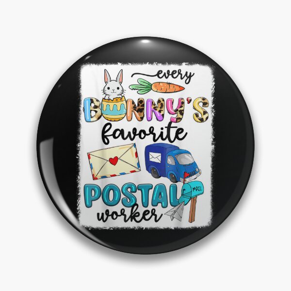 Item preview, Every Bunny Favorite Postal Worker Two Bunnies Easter Eggs  designed and sold by terrycar.