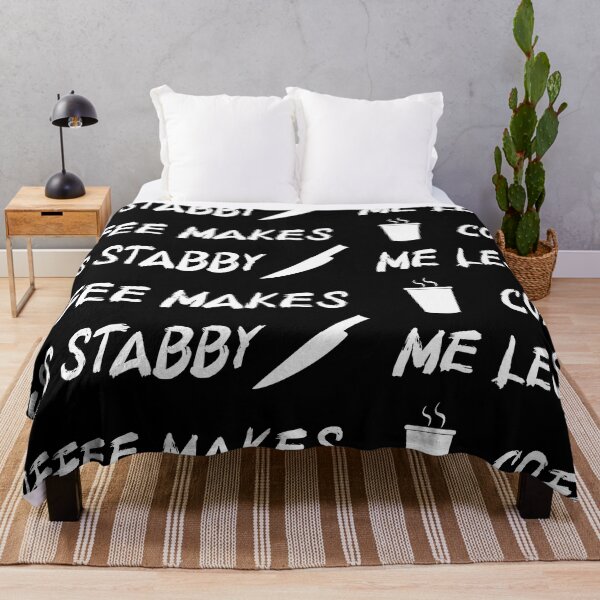 Item preview, Coffee Makes Me Less Stabby | Caffeine lovers designed and sold by WhatThePop.