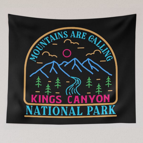 Item preview, Kings canyon national park - line art designed and sold by Nature-mark.