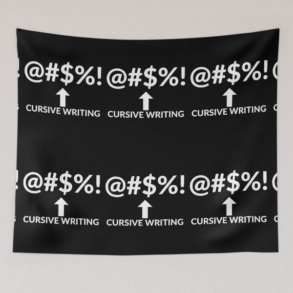 Item preview, @#$%! CURSIVE WRITING designed and sold by RobbiesMusic.