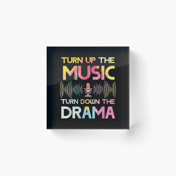 Item preview, Turn Up The Music Turn Down The Drama Headphone Speaker Dj  designed and sold by terrycar.