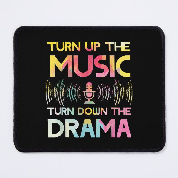 Item preview, Turn Up The Music Turn Down The Drama Headphone Speaker Dj  designed and sold by terrycar.