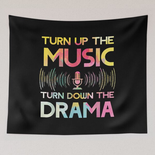 Item preview, Turn Up The Music Turn Down The Drama Headphone Speaker Dj  designed and sold by terrycar.