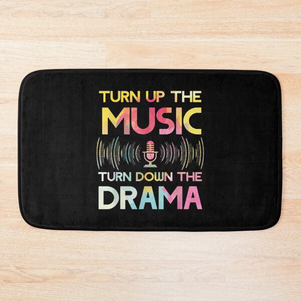 Item preview, Turn Up The Music Turn Down The Drama Headphone Speaker Dj  designed and sold by terrycar.