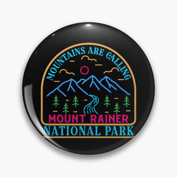 Item preview, Mount rainer national park - line art designed and sold by Nature-mark.