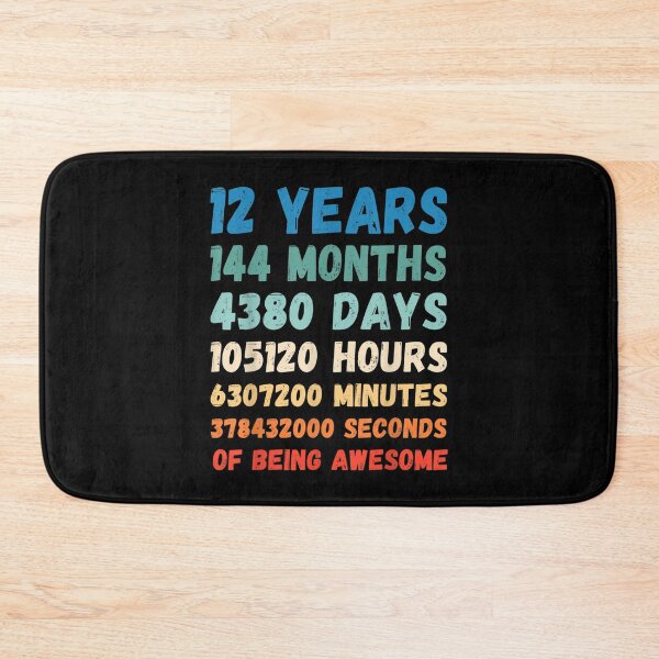 Item preview, 12th Birthday 12 Years Of Being Awesome Wedding Anniversary  designed and sold by terrycar.