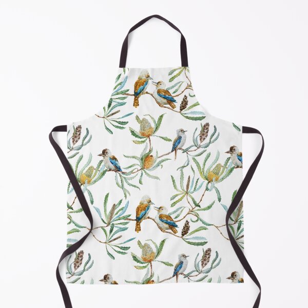 Item preview, Australian Kookaburras, Waratah Flowers, Leaves Pattern designed and sold by Jaydee001.