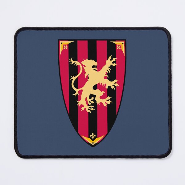 Item preview, Medieval lion shield heraldic vector drawing image designed and sold by NeomKadio.