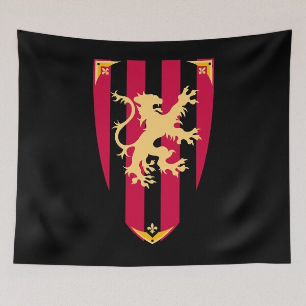 Item preview, Medieval lion shield heraldic vector drawing image designed and sold by NeomKadio.