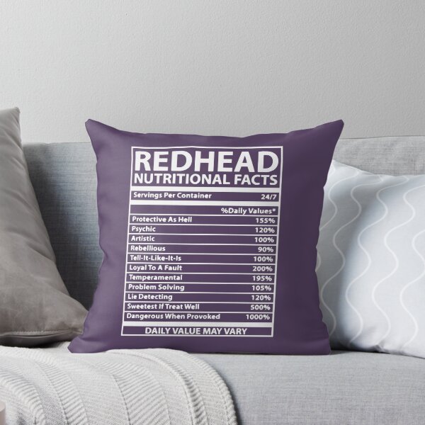 Item preview, Redhead Nutritional Facts designed and sold by NeomKadio.