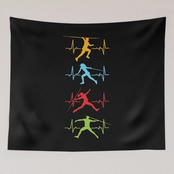 Item preview, Track and Field Javelin Throwing Thrower Heartbeat designed and sold by ShopTheStyle.