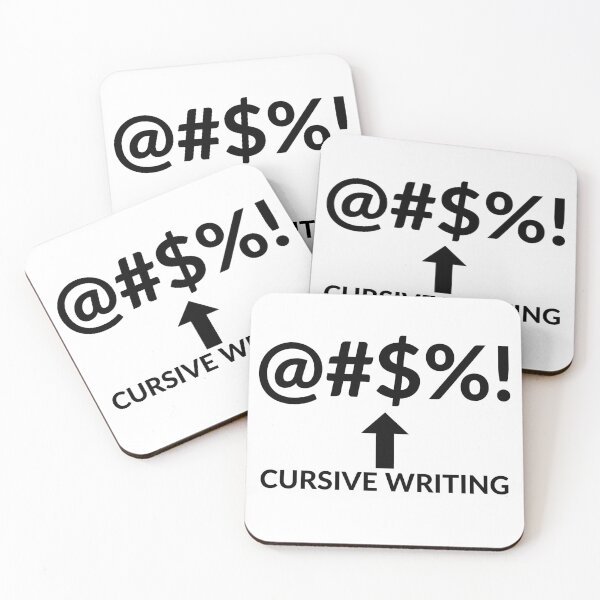 Item preview, @#$%! CURSIVE WRITING designed and sold by RobbiesMusic.