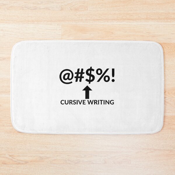 Item preview, @#$%! CURSIVE WRITING designed and sold by RobbiesMusic.