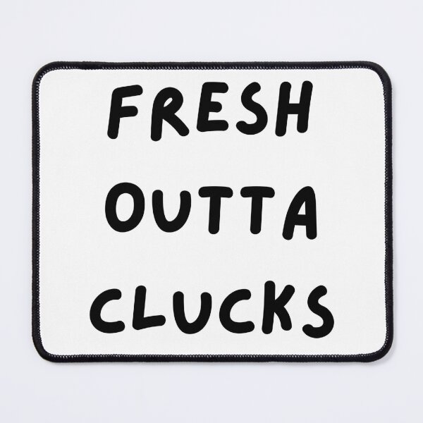 Item preview, Fresh Outta Clucks. Funny Typography Easter Pun. designed and sold by That Cheeky Tee.