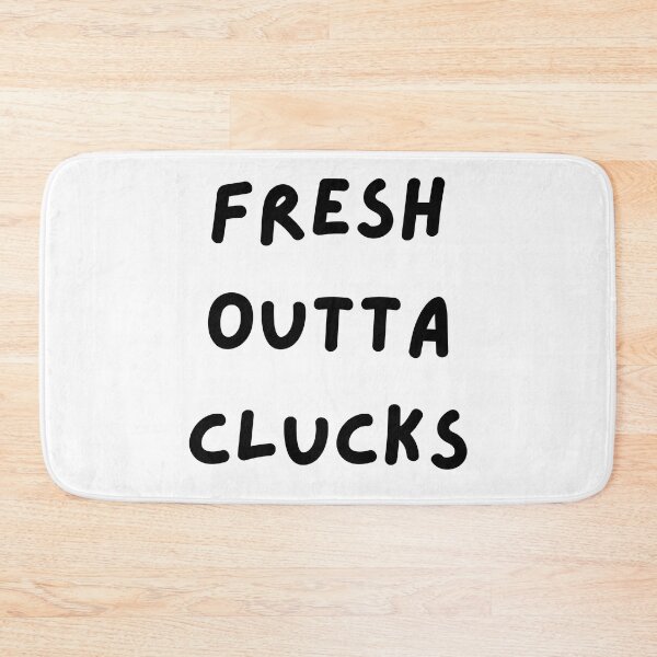 Item preview, Fresh Outta Clucks. Funny Typography Easter Pun. designed and sold by That Cheeky Tee.