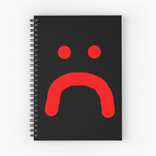 Item preview, Red Sad Upset Unhappy Face Simple Funny Stare - brush art designed and sold by Lu &  Partners.