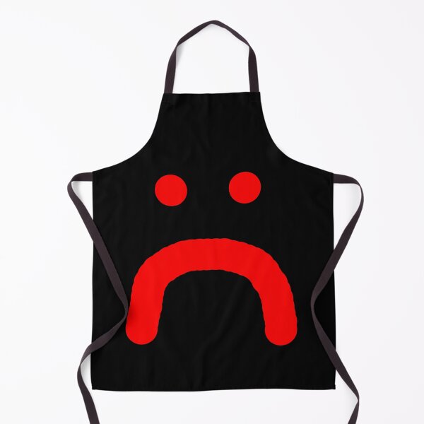 Item preview, Red Sad Upset Unhappy Face Simple Funny Stare - brush art designed and sold by Lu &  Partners.