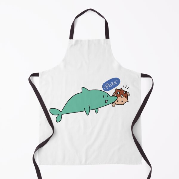 Item preview, Dolphin poking blowfish designed and sold by Bonobofy.