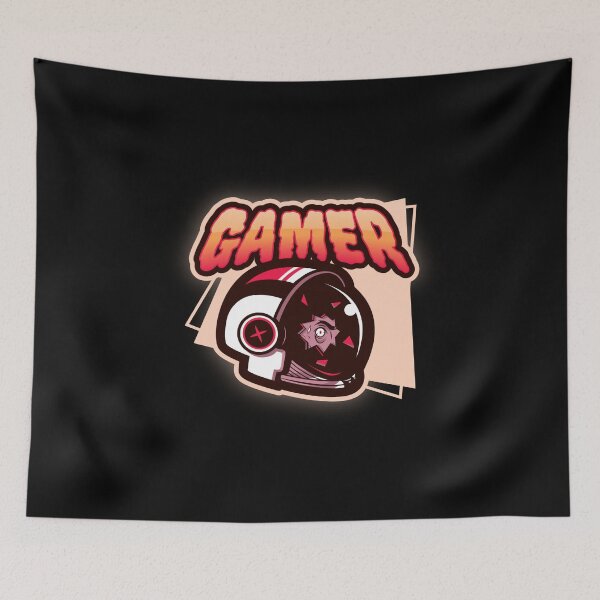 Item preview, Gamer with Cracked Astronaut Helmet designed and sold by PRIVARSHU.