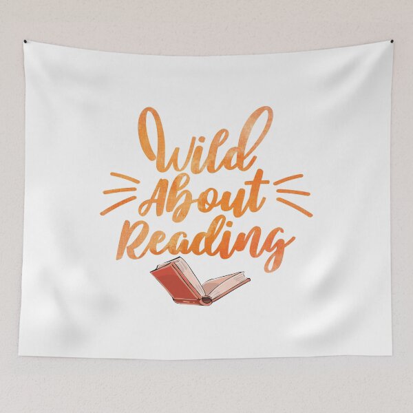 Item preview, Wild About Reading Funny Typography designed and sold by KimoStudio.