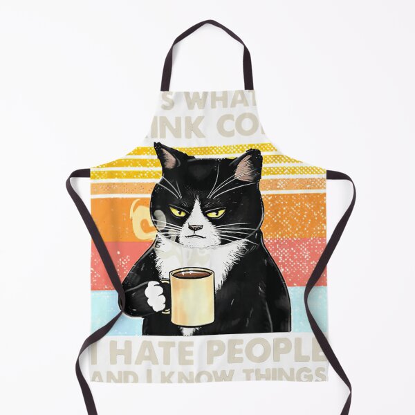Item preview, That&x27;s What I Do I Drink Coffee I Hate People And I Know Things Cat Lover Gifts Essential T-Shi designed and sold by mintonleanse.
